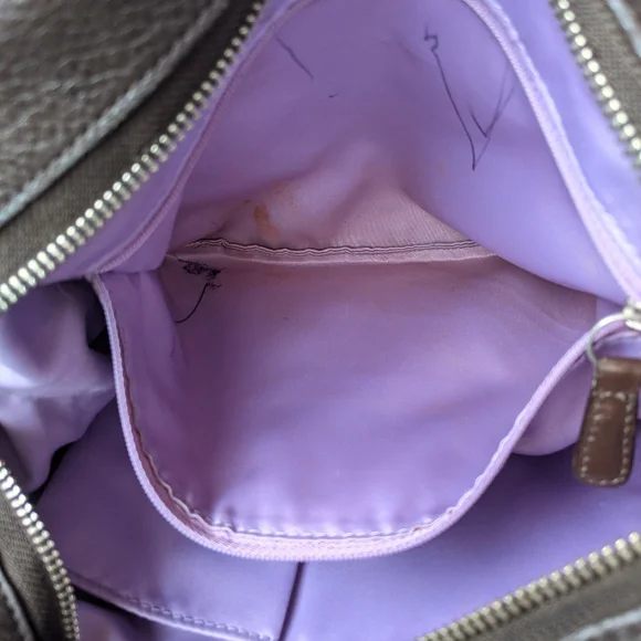 Coach Carly Brown Leather Hobo. It features chocolate brown pebbled leather, - Picture 11 of 11